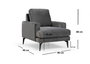 Atelier Del Sofa Papira Sillón de Orejas - Antracita